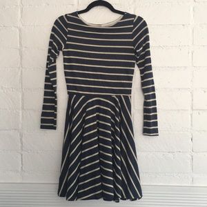 Long Sleeve Skater Dress w/ Back Cutout